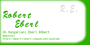 robert eberl business card